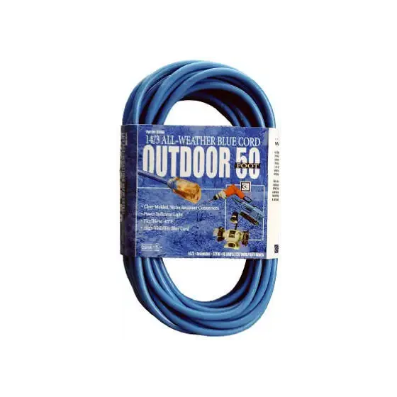 Goldflex 16/3 50ft Blue Extension Cord