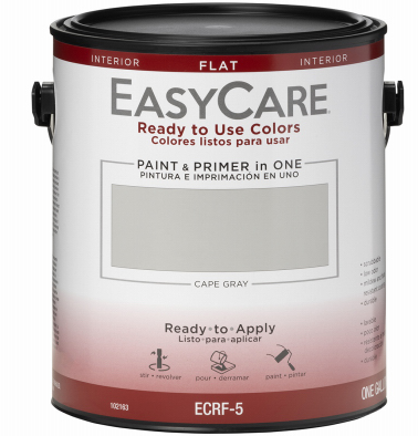 EasyCare  Paint & Primer, Interior Flat, Cape Gray, Gallon