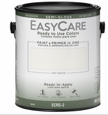 EasyCare Interior Semi-Gloss Paint, Off White, 1 Gallon