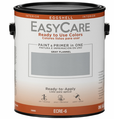 EasyCare Paint & Primer, Eggshell , Gray Flannel, 1-Gallon