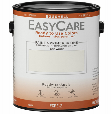 EasyCare Paint & Primer, Eggshell, Off White, 1-Gallon