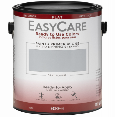 EasyCare Paint & Primer, Interior Flat, Gray Flannel, Gallon