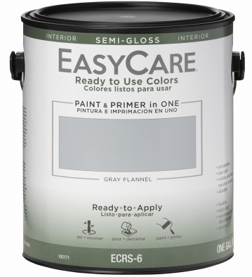 EasyCare Paint & Primer, Semi-Gloss, Gray Flannel, Gallon