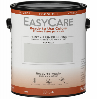 EasyCare  Interior Paint & Primer, Eggshell , Sea Wall, 1-Gallon