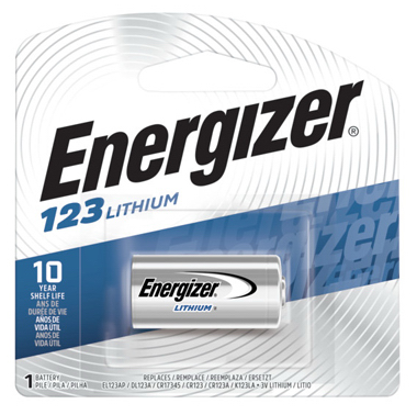 Energizer 123 Lithium Batteries 1-Pk