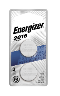 Energizer 2016 Coin Batteries 2-Pk