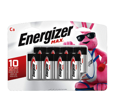 Energizer MAX C Cell Alkaline Batteries, 8 Pack