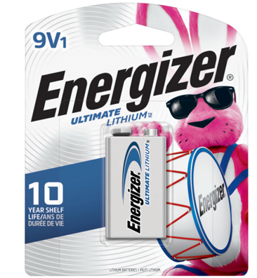 Energizer Lithium 9-Volt (9V) Battery, 1 Pack