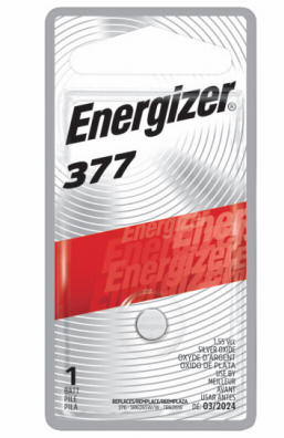 Energizer Silver Oxide Button Cell 377 Battery 1-Pk