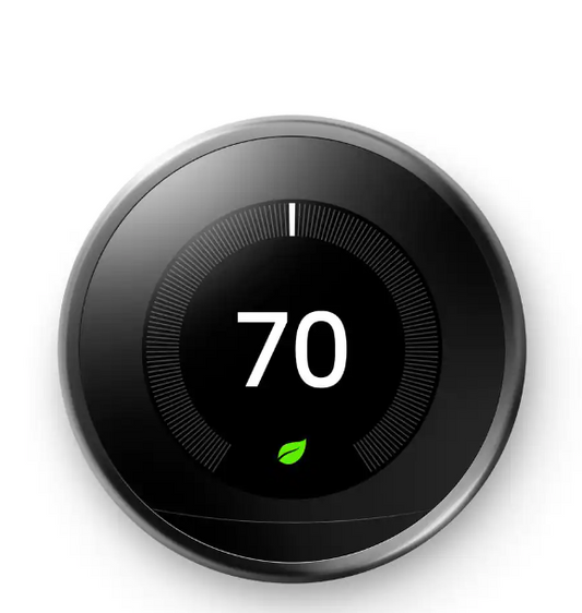 Nest Learning Thermostat - Smart Wi-Fi Thermostat - Mirror Black