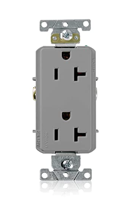 Leviton 20-Amp, 125-Volt, Decora Plus Duplex Recept