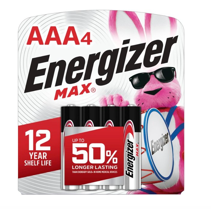 Energizer MAX, Triple A Alkaline (4 Pack)