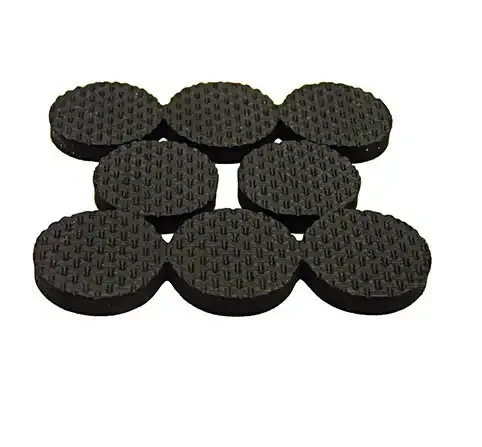 TruGuard Self Adhesive 1 Inch Black Non Skid Pads 16 Pack