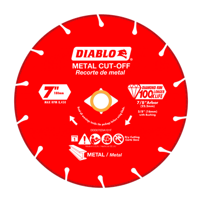 Diablo Tools 7" Diamond Metal Cut-Off Blade