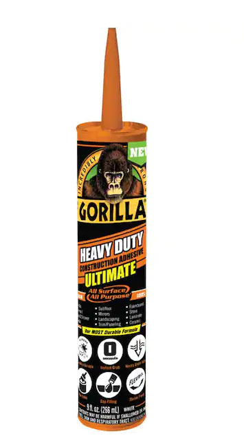 GORILLA 9OZ HD CONSTRUTION ADHESIVE