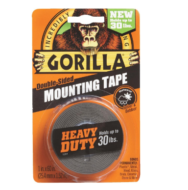 Heavy Duty Mounting Tape Black 1 x 60