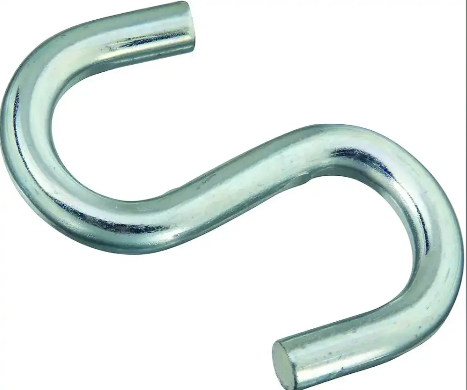 National Hardware Heavy Open S-hook, Zinc, 4 In.