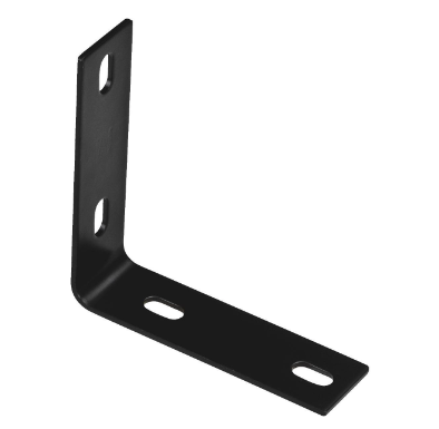 Black Heavy-Duty Corner Brace 5.1 In. x 1.5 In.