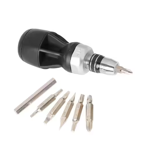 Husky 12-in-1 Quick Load Ratcheting Stubby Screwdriver Set