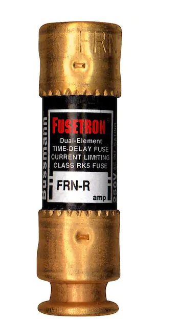 Bussmann FRN-R 60 Amp Brass Time-Delay Fuse Cartridges (2-Pack)