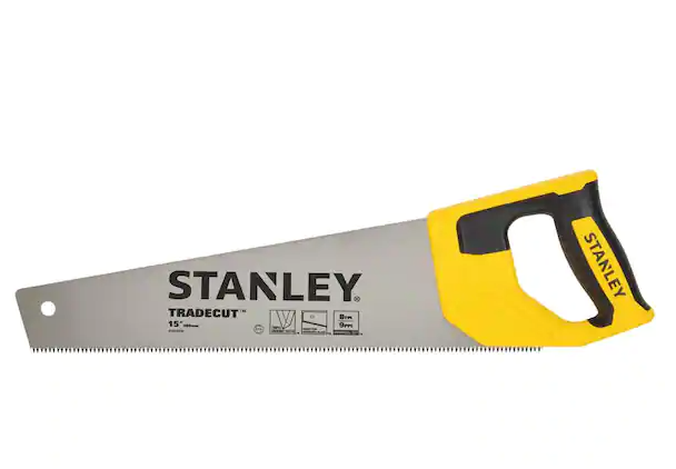 Stanley  Trade cut 15 in. Tooth Saw