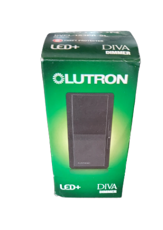 Lutron Diva Black LED Dim Switch