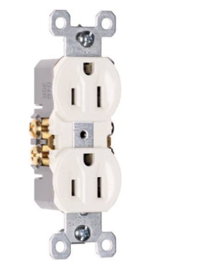 Legrand Duple Outlet, 15-Amp 125-Volt , White