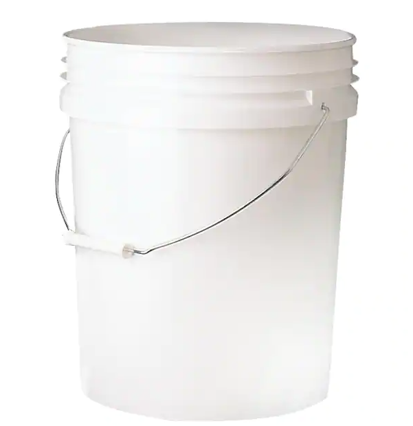 Leaktite 5 gal. 70mil Food Safe Bucket White