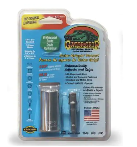 Gator Grip 3/8 in. Universal Socket w/ Power Drill Adapter