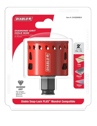 Diablo 2 Inch Diamond Grit Hole Saw