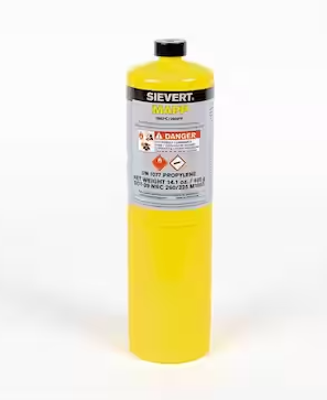 Sieveret  14.1 oz. MAPP Gas Cylinder, 1 in. Valve, No Regulator Required