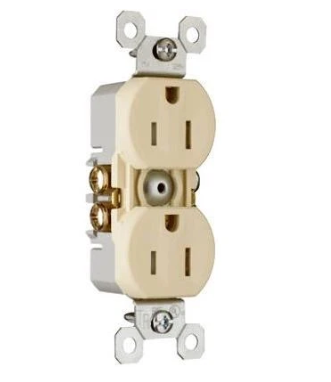 Legrand 15A Ivory Tamper-Resistant Receptacle