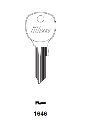 1646 Key blank