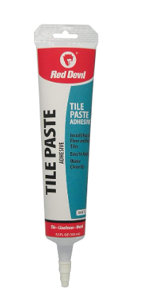 RD Tile Paste Adhesive Squeeze Tube 5.5 FL. OZ.  White