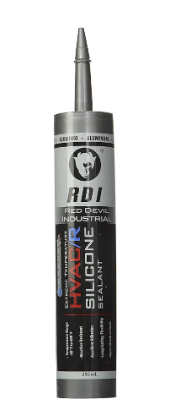 RD HVAC Caulk Extreme Temperature Silicone 10.1 Fl. Oz. Cartridge Aluminum