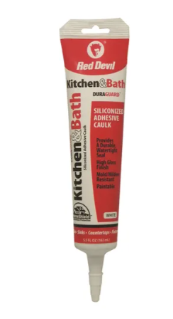 RD Kitchen & Bath, Caulk Squeezable Tube, White, 5.5OZ, 1PK