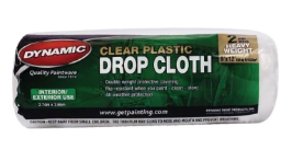 Merit Pro Dynamic 9' X 12' 2 Mil Clear Drop Cloth, Roll