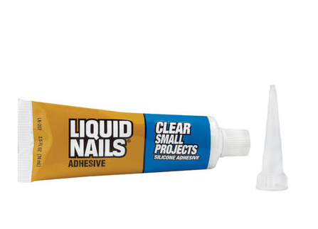 Liquid Nails Silicone Adhesive Clear Small Projects 2.5oz