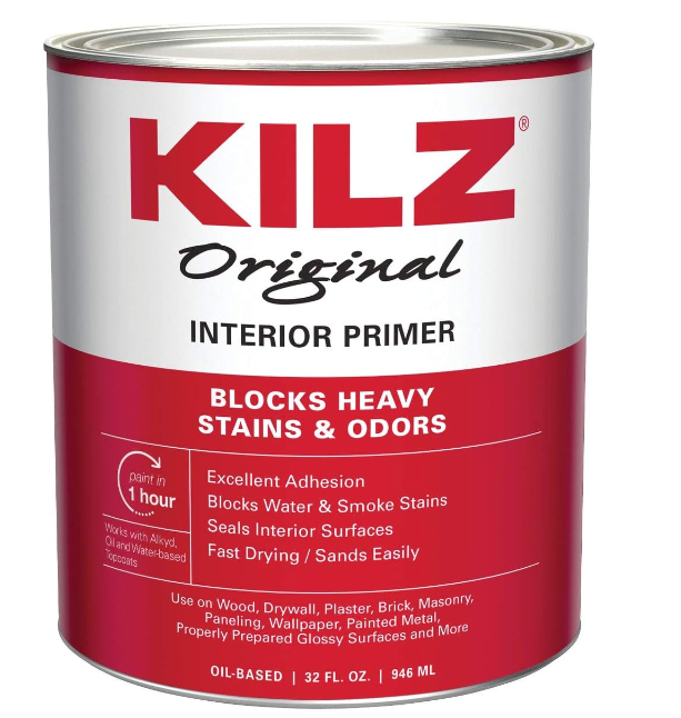 Quart Kilz Original Interior Oil Based Sealer-Primer- Stain-blocker