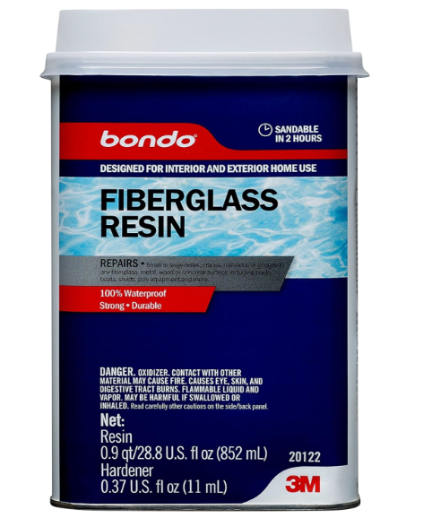 Bondo Fiberglass Resin, , 100% Waterproof,  Durable, 28.8 fl oz Can