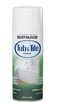 Rust-Oleum  Specialty Tub & Tile Spray Paint, 12 oz, White