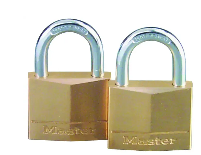 Master Lock Solid-Brass Padlocks, 2-Pack, 1-9/16 In.