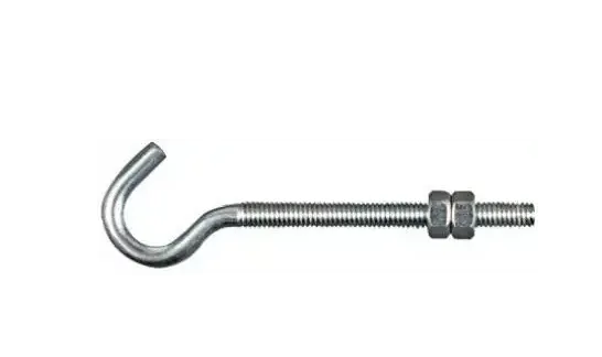 Hook Bolt Zinc 5/16 x 5-in.