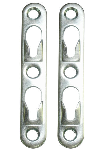 Shelf & Mantel Bracket Hardware Keyhole Hangers - 2 Piece