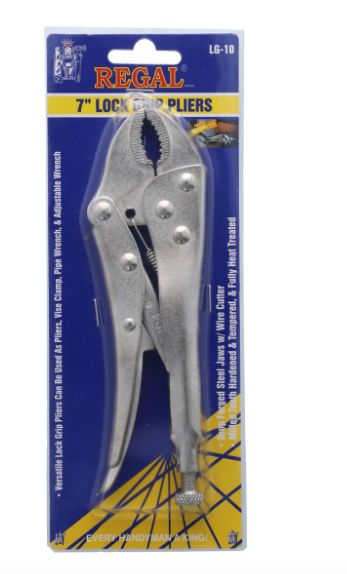 Regal Lock Grip Plier Silver 7inch