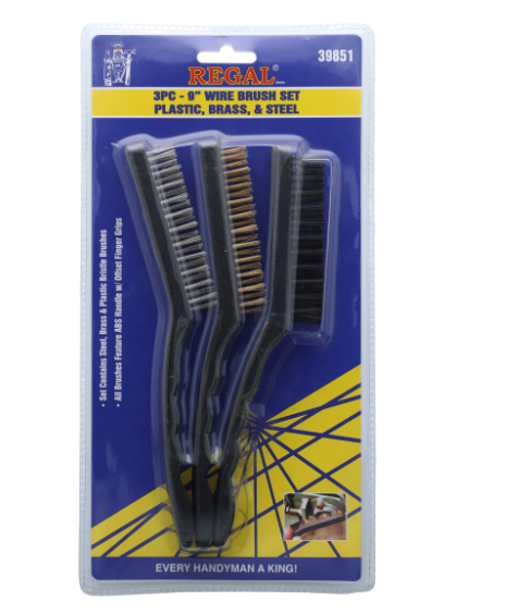 Regal 3-Piece 9 " Wire Brush Set