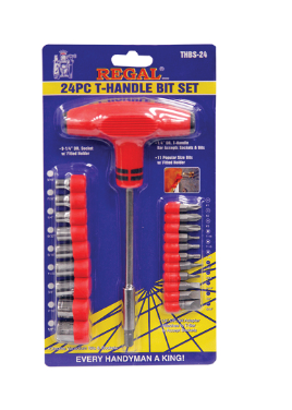 Regal 24 pc t-handle Bit Set