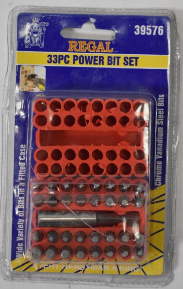 Regal Power Bit Set 33 pc