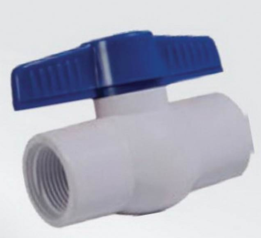 HydraPro 1/2'' X 1/2'' Threaded PVC Sch. 40 Ball Valve