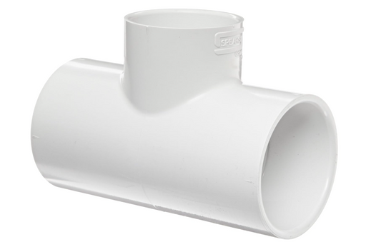 Spears  PVC Pipe Fitting, Tee, Schedule 40, White, 1" Socket.